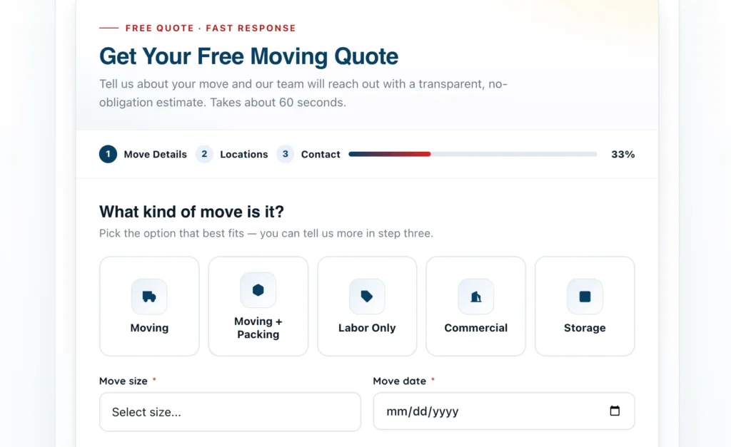 moving quote Austin TX